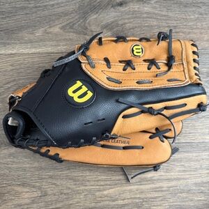 EUC Wilson RHT 14” A360 Tan Black Leather Baseball Softball Glove, A0360 ES14